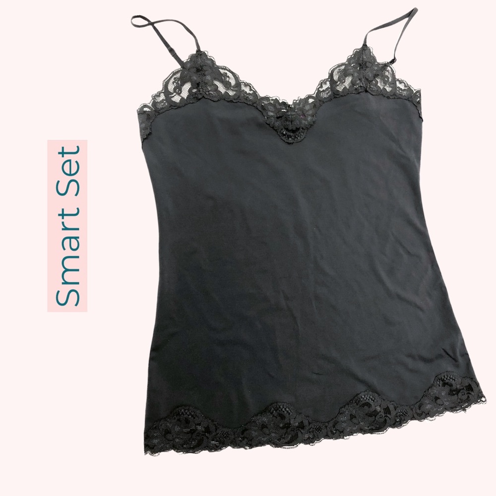 Smart Set• Silky Camisole Dark Grey• M